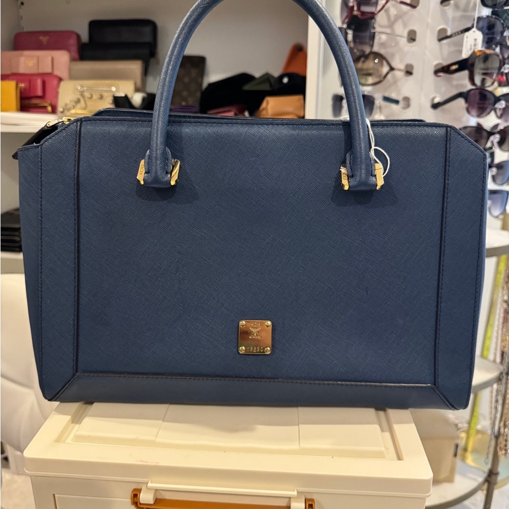 MCM Blue Tote Bag - Picture 2 of 4